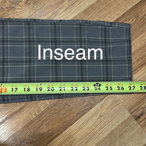 Nine West Plaid High Rise Skinny Ankle Pants Size 8 preppy academia office siren - Picture 11 of 11